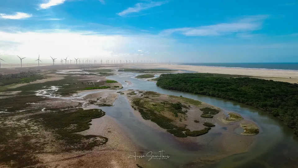 Praia do Tatu e paisagem costeira